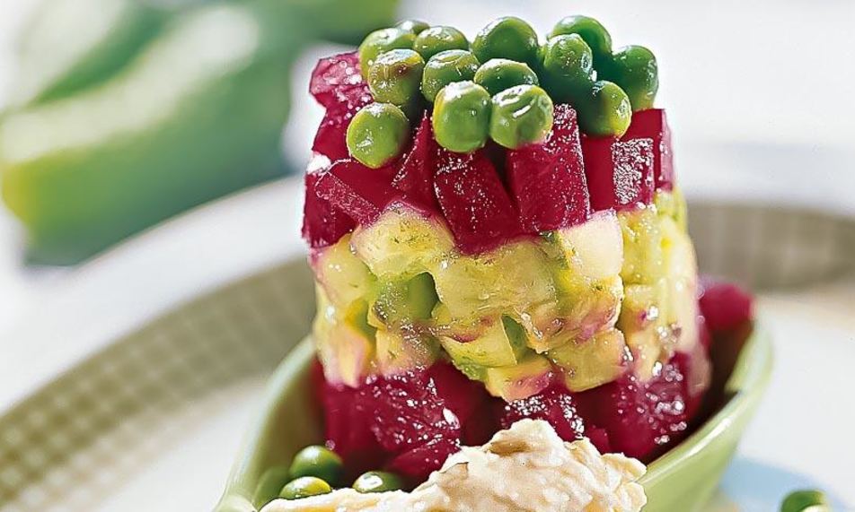 Рецепт летнего винегрета с заправкой из хрена