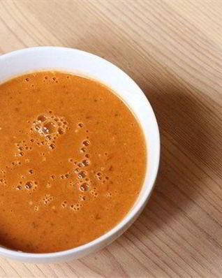 Пряный средиземноморский винегрет с морковным соком