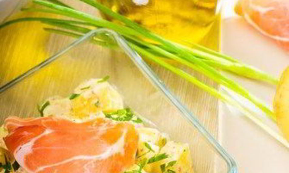 Рецепт салата из прошутто и дыни с дынным винегретом по-итальянски