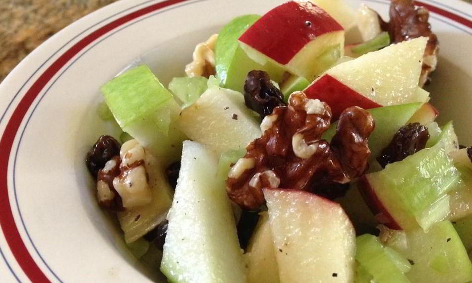 Рецепт салата вальдорф с заправкой винегрет