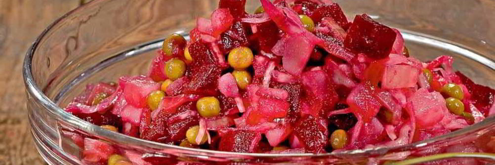 Салат Винегрет с квашеной капустой