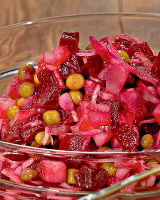 Салат Винегрет с квашеной капустой