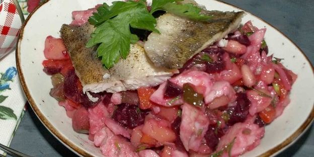 старорусский винегрет с судаком