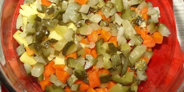 старорусский винегрет с судаком