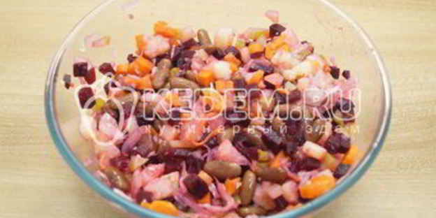 винегрет классический с фасолью