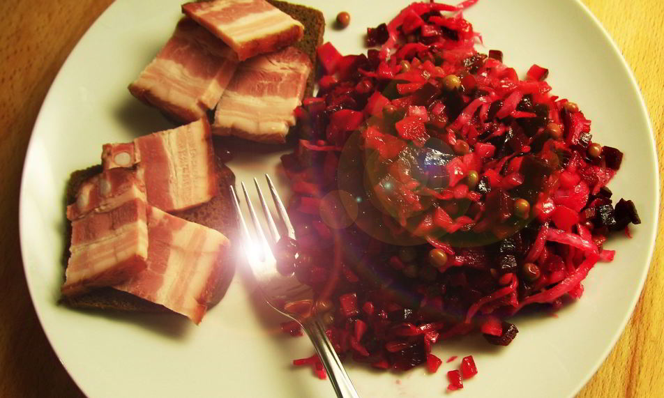 Рецепт винегрета классического с запеченными овощами