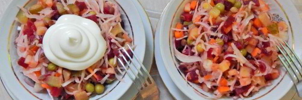 Винегрет с чечевицей