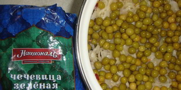 винегрет с чечевицей