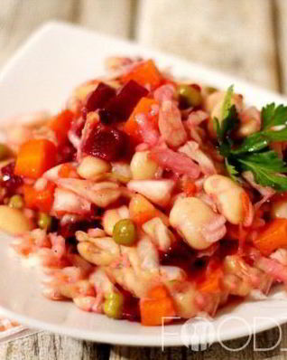 Винегрет с фасолью