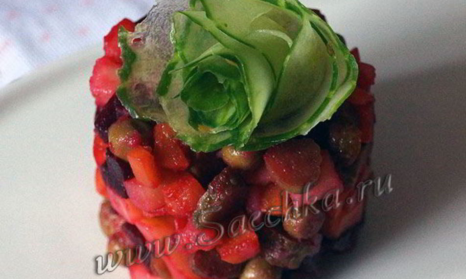 Рецепт винегрета с горошком