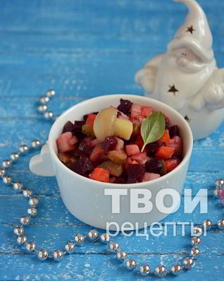 Винегрет с грибами