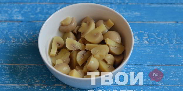 винегрет с грибами