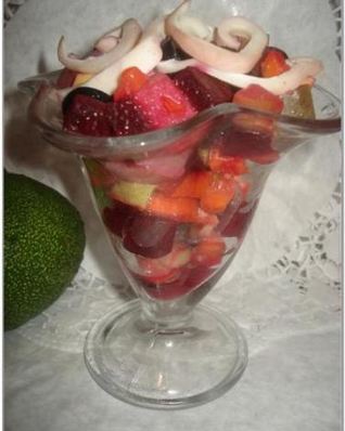 Винегрет с кальмарами