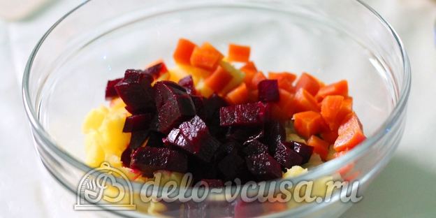 винегрет с кукурузой