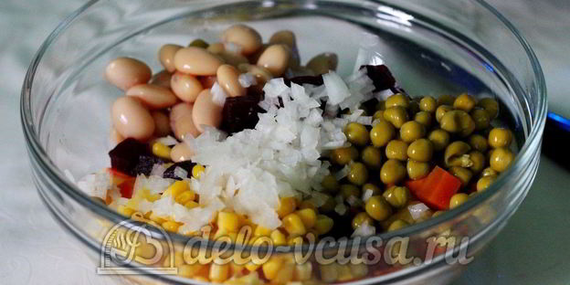 винегрет с кукурузой