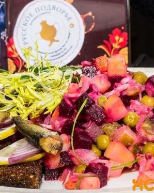 Винегрет с квашеной капустой и горошком