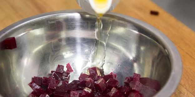 винегрет с квашеной капустой и горошком