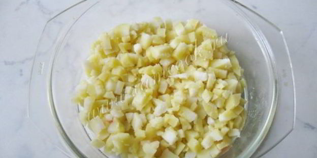 винегрет с маринованными опятами