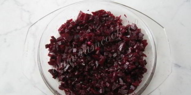 винегрет с маринованными опятами