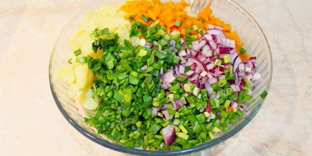 винегрет с морковкой по-корейски