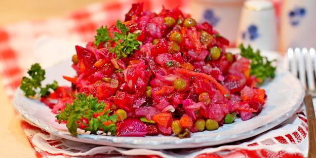 винегрет с морковкой по-корейски