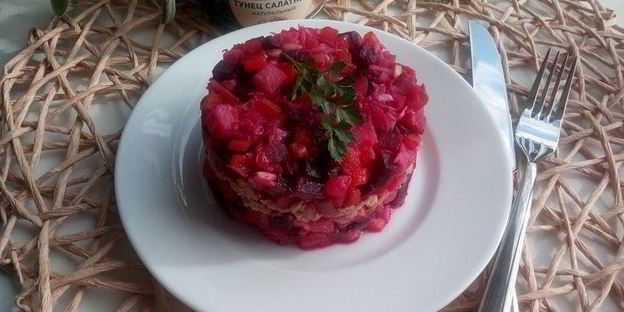 винегрет с тунцом