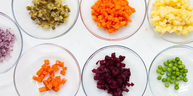 винегрет с тыквой и килькой