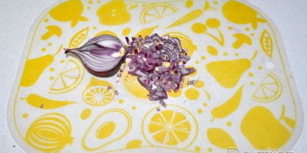 винегрет с запеченной свеклой и фасолью