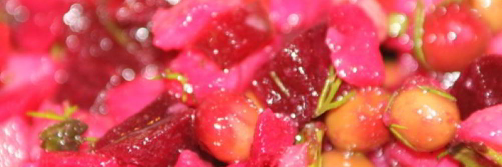 Винегрет с зеленым горошком