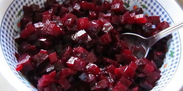 винегрет со слабосоленым лососем