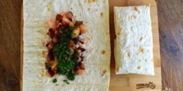 винегрет в лаваше