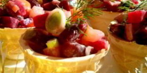 винегрет в тарталетках