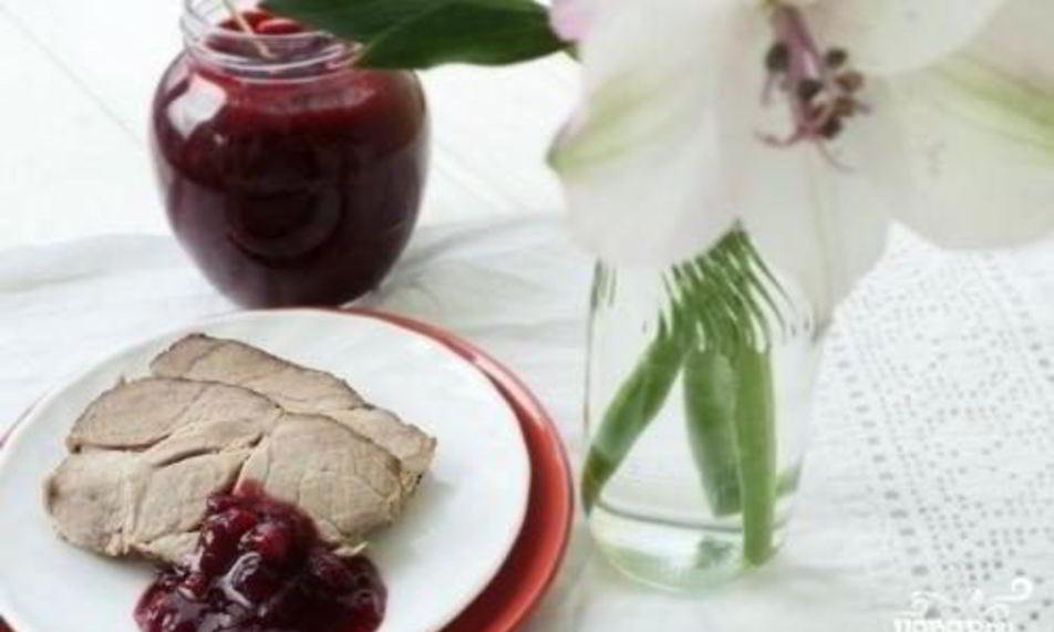 Рецепт брусничного соуса