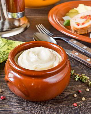 Домашний майонез на целом яйце