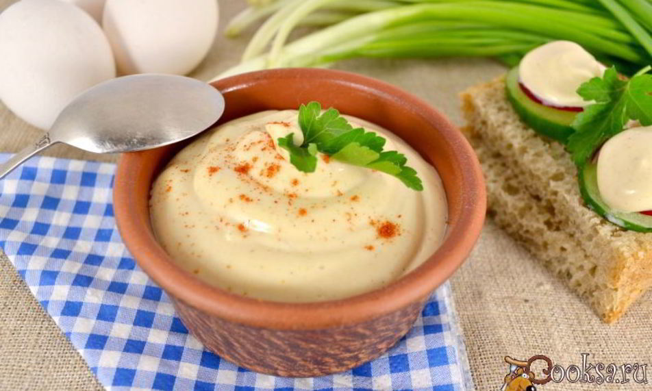 Рецепт домашнего острого майонеза