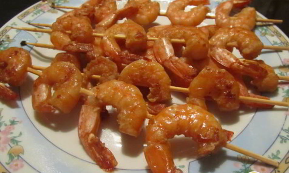 Рецепт имбирных креветок в соевом маринаде