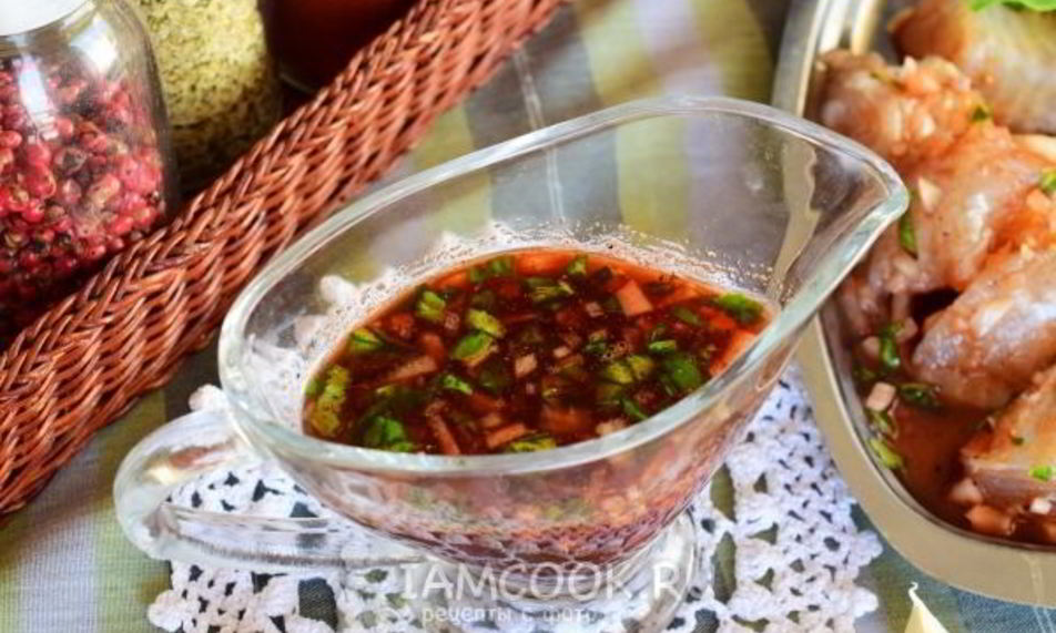 Рецепт маринада для рыбы с красным вином и бальзамиком