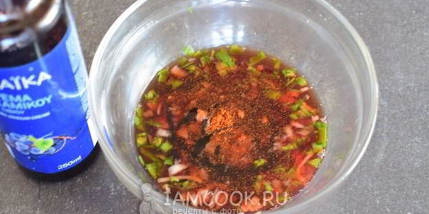 маринад для рыбы с красным вином и бальзамиком