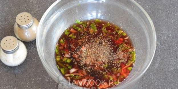 маринад для рыбы с красным вином и бальзамиком