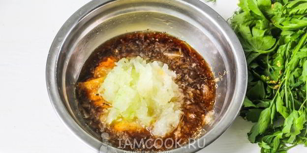 маринад для рыбы с луком и горчицей