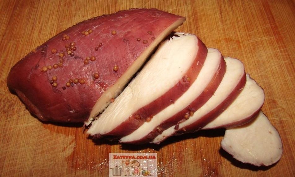 Рецепт пастромы из курицы в винном маринаде