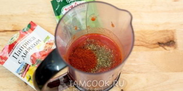 томатный маринад для курицы с табаско