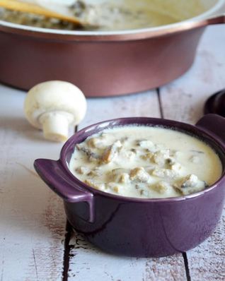 Сливочно-грибной соус