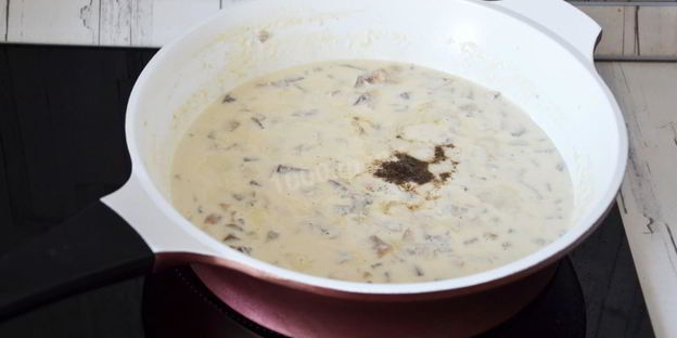 сливочно-грибной соус