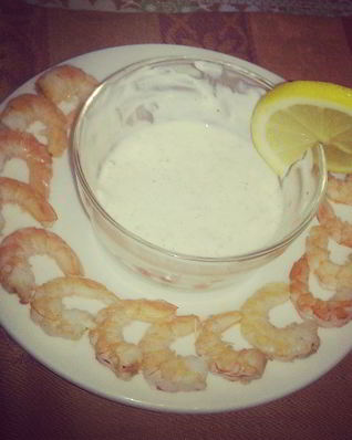 Сливочный соус для креветок