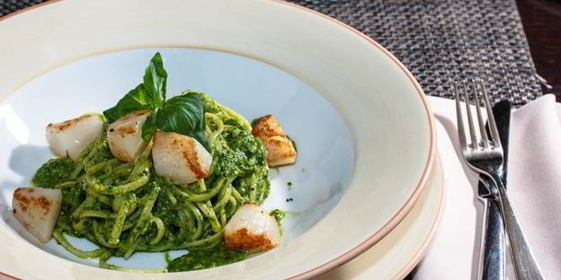 лингвини с соусом песто