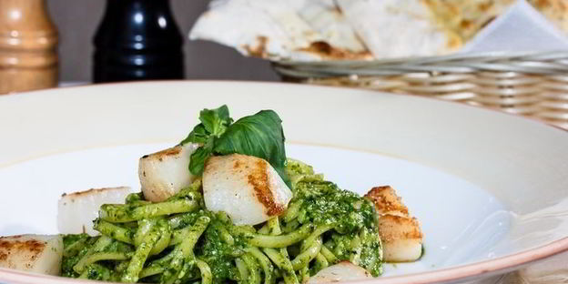 лингвини с соусом песто