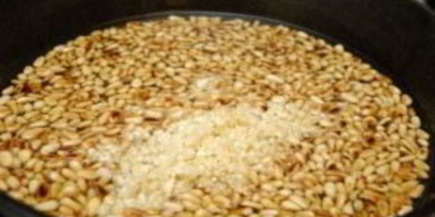 песто на сковороде