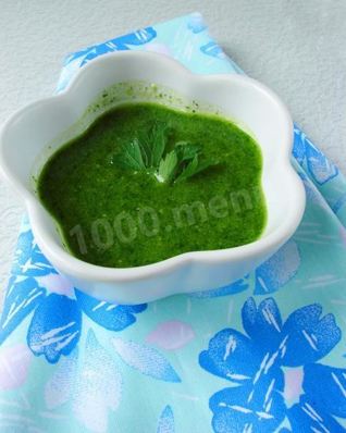 Соус Песто из петрушки и черемши