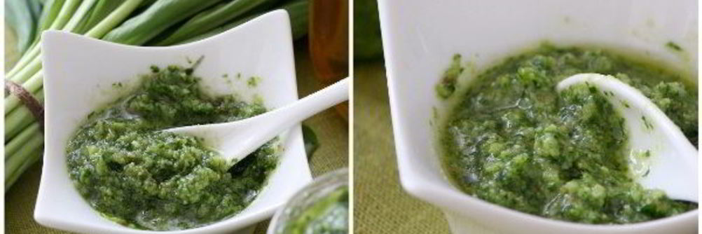 Соус песто с черемшой